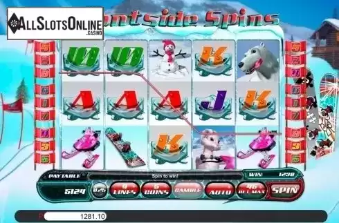 Free Spins Win Screen. Frontside Spins from Genii
