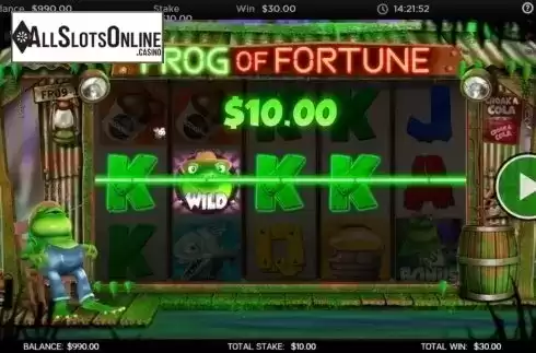 Win. Frog of Fortune from CORE Gaming
