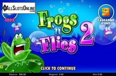 Start Screen. Frogs 'n Flies 2 from TOP TREND GAMING