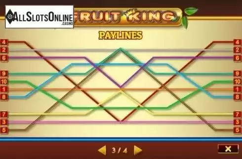 Paylines. Fruit King (Givme Games) from Givme Games