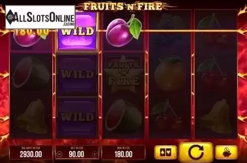 Win Screen. Fruits and Fire from SYNOT