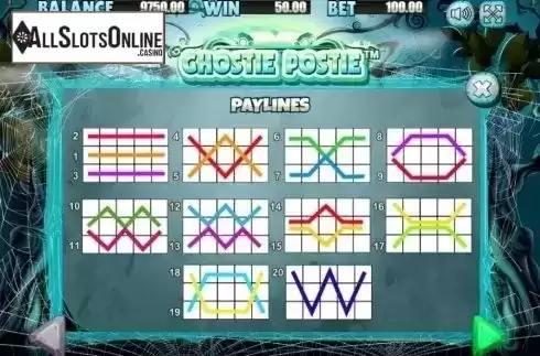 Lines. Ghostie Postie from Allbet Gaming