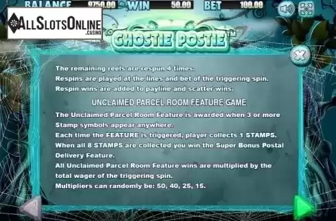 Features 1. Ghostie Postie from Allbet Gaming