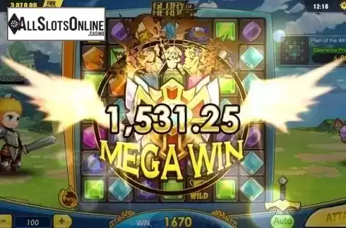 Mega Win. Glory of Heroes from Dream Tech