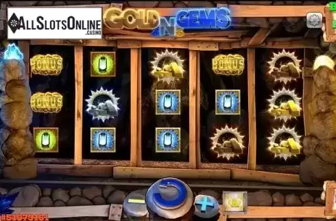Reels screen. Gold and Gems 2 from Concept Gaming