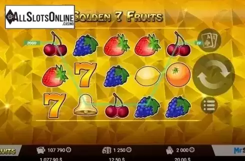 Screen5. Golden 7 Fruits from MrSlotty