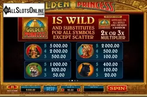 2. Golden Princess from Microgaming