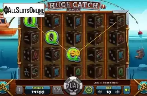 Win screen. Huge Catch Dice from Mancala Gaming