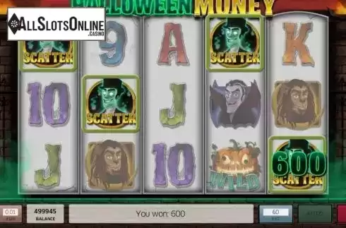 Win screen . Halloween Money from InBet Games