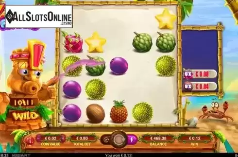 Win Screen 1. Hawaiian Fruits from GameArt