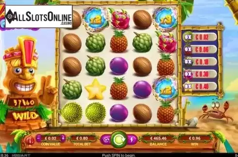 Win Screen 4. Hawaiian Fruits from GameArt