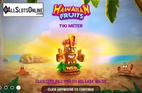 Start Screen. Hawaiian Fruits from GameArt