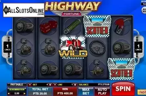Game workflow 2. Highway Fortune from Spadegaming