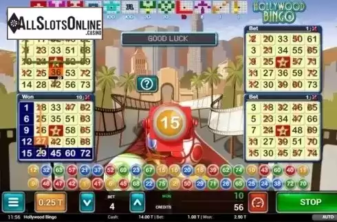 Game Screen 2. Hollywood Bingo from MGA