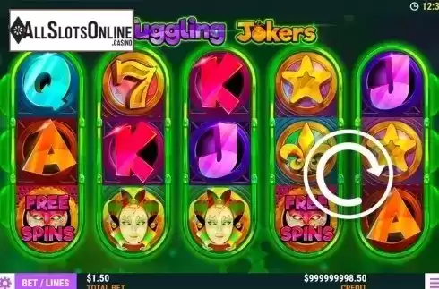 Reels screen. Juggling Jokers from Slot Factory