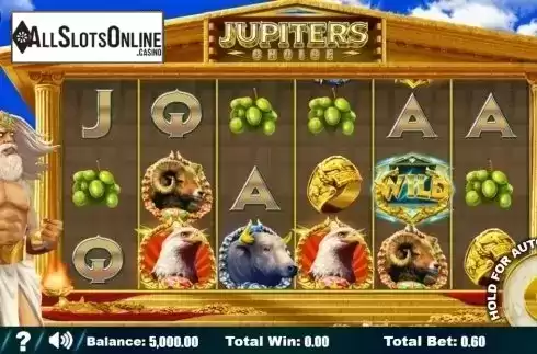 Reel Screen. Jupiter's Choice from Sapphire Gaming
