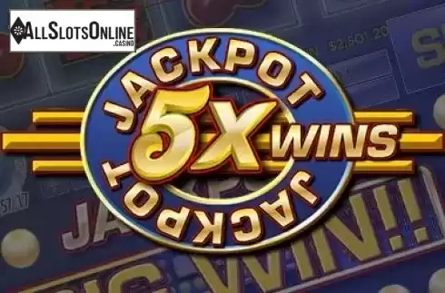 Screen1. Jackpot 5X Wins from Rival Gaming