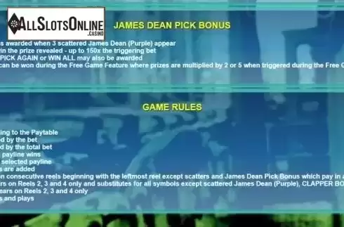 Features. James Dean Dice from NextGen