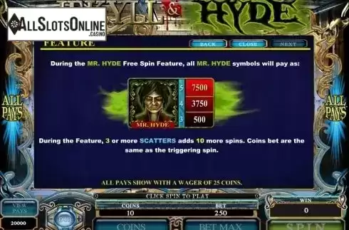 Screen5. Jekyll And Hyde (Microgaming) from Microgaming