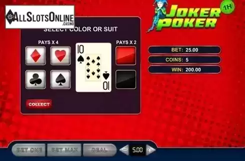 Double win screen. Joker Poker (GVG) from GVG