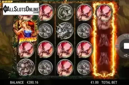 Bonus Symbols Reel screen. King Kong Fury from NextGen