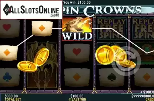 Win Screen 1. Kingspin Crowns from Slot Factory