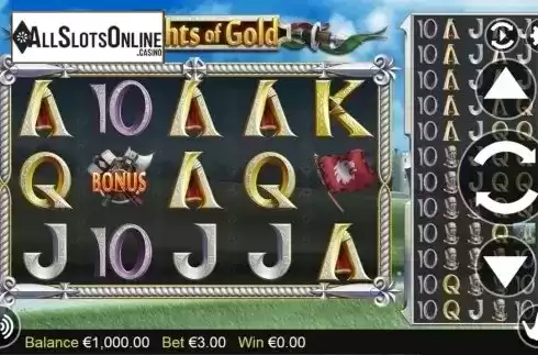 Main game. Knights of Gold from Betdigital