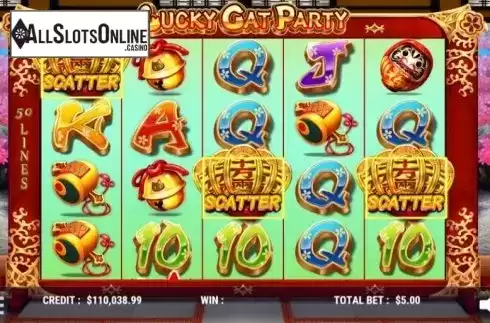 Win Scatter. Lucky Cat Party from Slot Factory