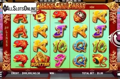 Reel Screen. Lucky Cat Party from Slot Factory