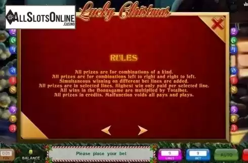 Rules. Lucky Christmas from InBet Games