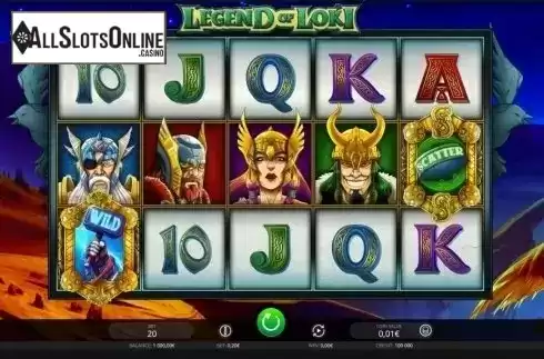 Main game. Legend Of Loki from iSoftBet