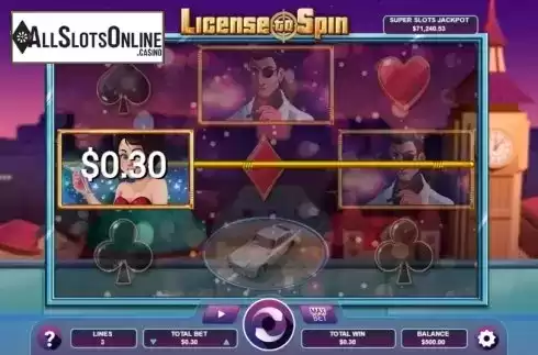 Win screen 1. License to Spin from Arrows Edge