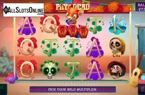 Multiplier wild screen. Pay of the Dead from Slingo Originals
