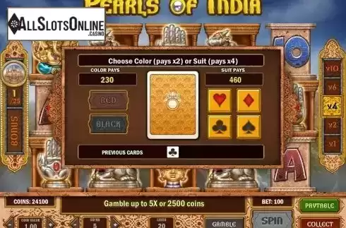 Risk game. Pearls of India from Play'n Go