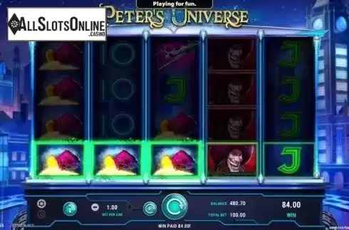Win Screen. Peter's Universe from GameArt