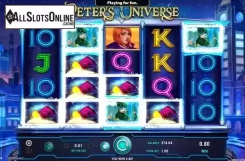 Win Screen. Peter's Universe from GameArt