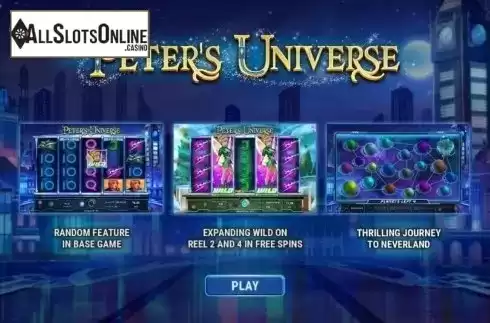 Start Screen. Peter's Universe from GameArt