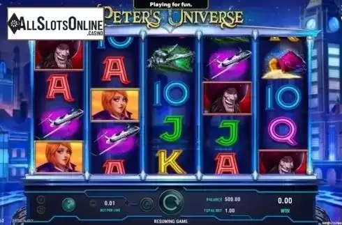 Reel Screen. Peter's Universe from GameArt