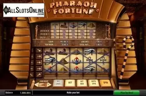 Reel Screen. Pharaoh Fortune from GameScale