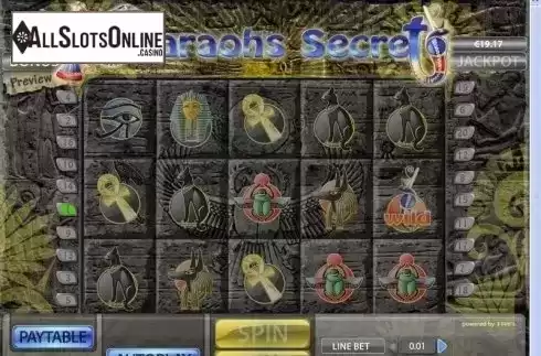 Reel Screen. Pharaohs Secret from XIN Gaming