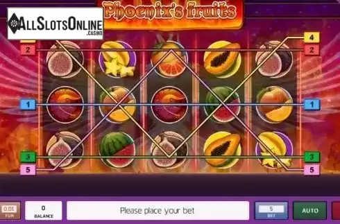 Reel Screen. Phoenix's Fruits from InBet Games