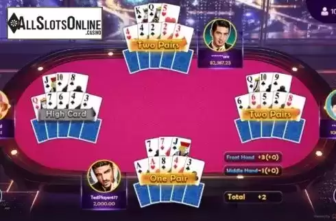 Game Screen 2. Pineapple Poker from Spadegaming