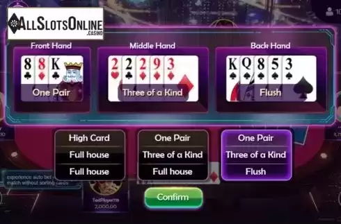 Game Screen 4. Pineapple Poker from Spadegaming