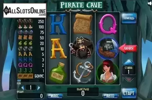 Reels screen. Pirate Cave (3x3) from InBet Games