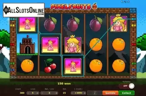Win Screen 2. Pixel Fruits 2D from Five Men Games