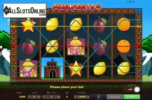 Reel Screen. Pixel Fruits 2D from Five Men Games