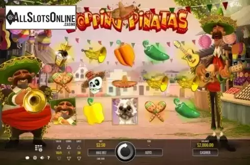 Reel Screen. Popping Pinatas from Rival Gaming