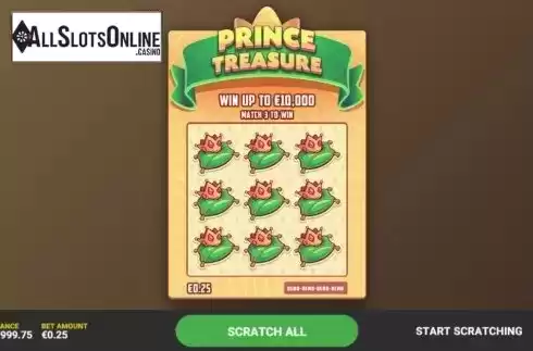 Game Screen 1. Prince Treasure from Hacksaw Gaming