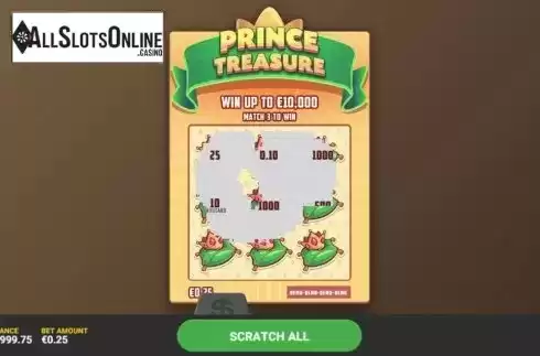 Game Screen 2. Prince Treasure from Hacksaw Gaming