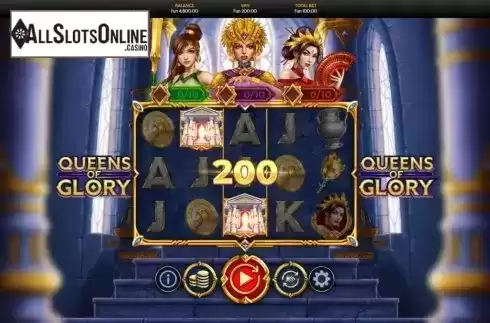 Win Screen. Queens of Glory from OneTouch